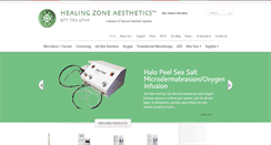 Desktop Screenshot of healingzoneaesthetics.com
